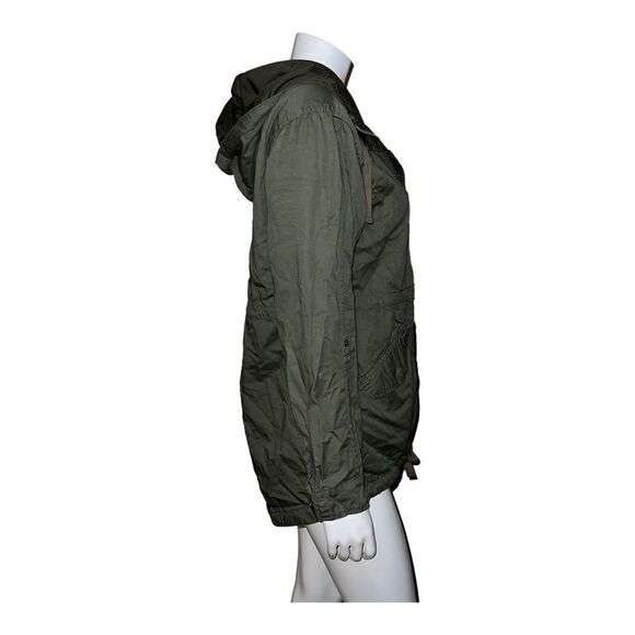 Sebby Juniors Olive Hooded Zippered Anorak Jacket Medium NWT - Picture 4 of 8